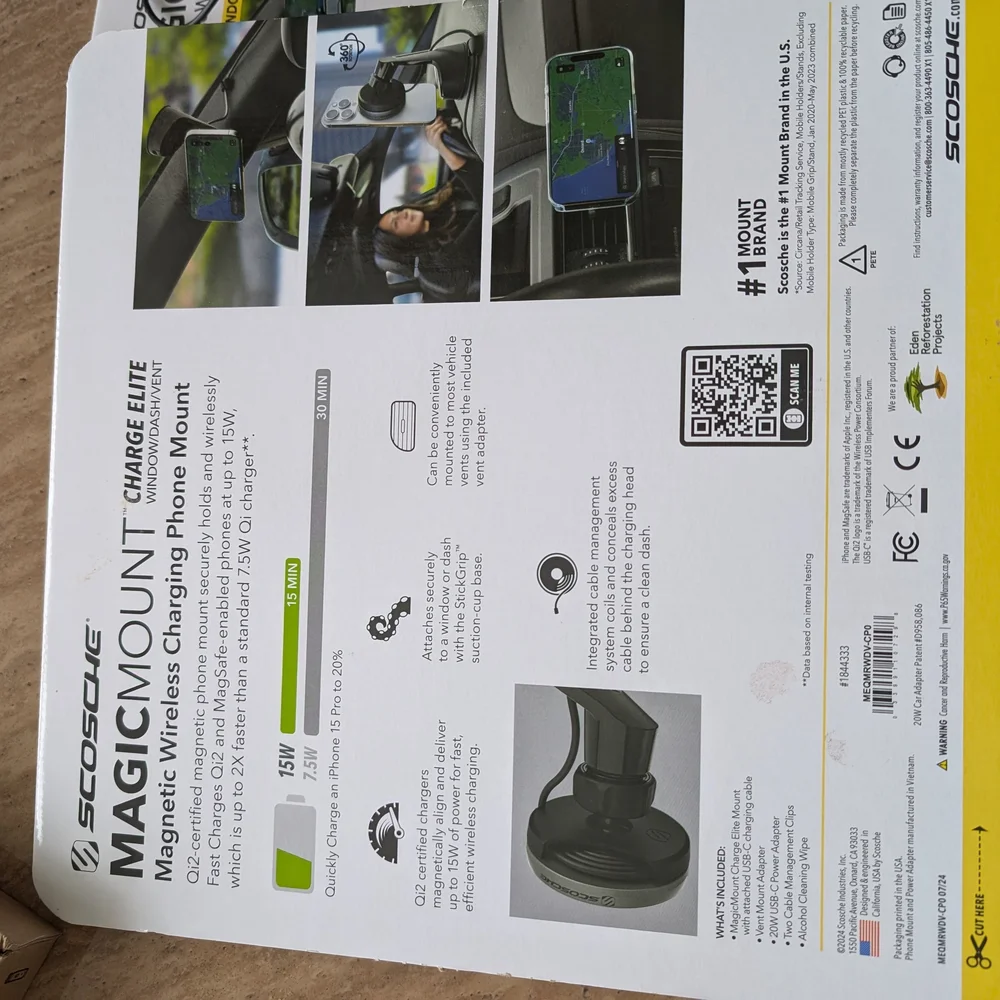 TWO Kits Scosche Magnetic Phone Mount